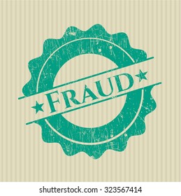 Fraud rubber grunge texture stamp