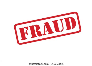 FRAUD Rubber Stamp vector over a white background.