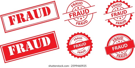 fraud rubber stamps .stamp frame set square, circle, rectangle