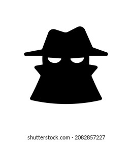 Fraud simple silhouette icon. Clipart image isolated on white background