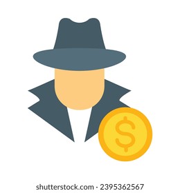 Fraud Vector Flat Icon For Personal And Commercial Use.
