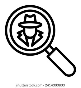 Betrug Vector Line Icon Design