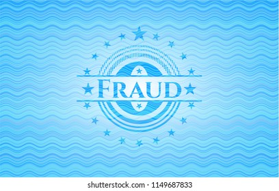 Fraud water wave badge.