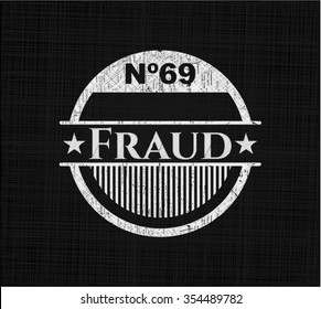 Fraud written on a chalkboard