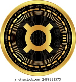 frax cryptocurrency images on abstract background. 3d illustrations.