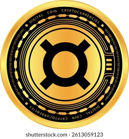 frax cryptocurrency images on abstract background. 3d illustrations.