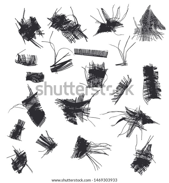Frayed fabric cloth\
torn and ripped vector
