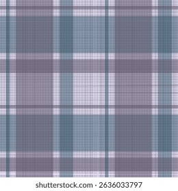 Frayed triple stripes plaid pattern. Vector design