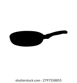 Fre pan silhouette vector flat design on white background.
