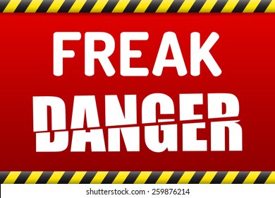 FREAK - Factoring RSA Export Keys Security attack warning banner with shadow on white background 