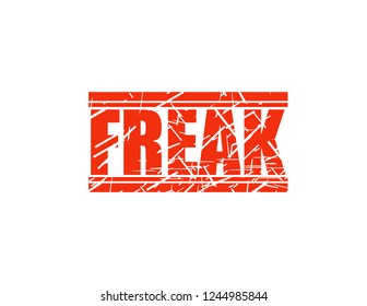 Freak red stamp