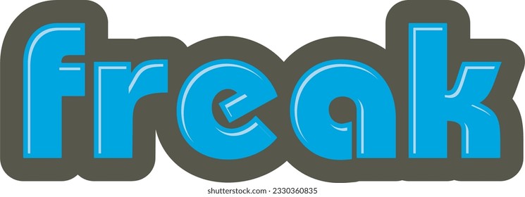 freak in vector art style
