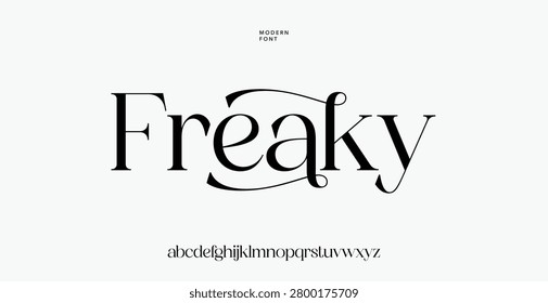 Freaky bold handwritten font with lowercase alphabet letters