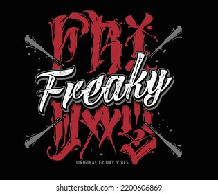 Freaky Friday Design Concept For Dlothing Apparel