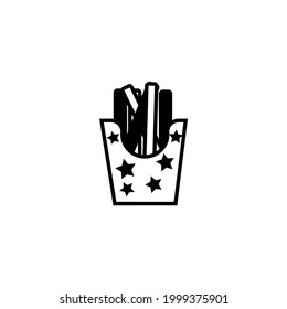 frech fries vector type icon