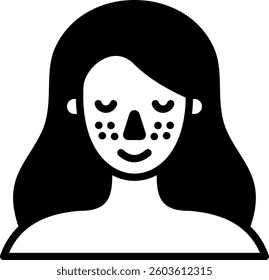 Freckles Icon Glyph Vector Illustration
