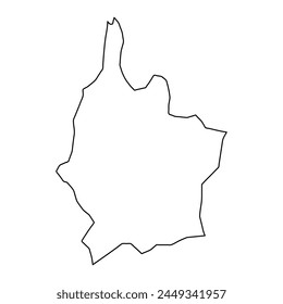 Fredensborg Municipality map, administrative division of Denmark. Vector illustration.