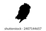 Frederick I, Holy Roman Emperor, black isolated silhouette