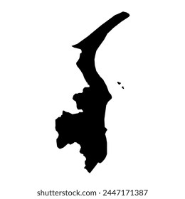 Frederikshavn Municipality map, administrative division of Denmark. Vector illustration.