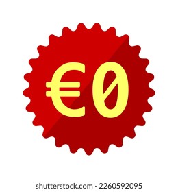 For free ( 0 euro ) vector icon illustration