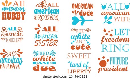 Free 4th July Quotes SVG Bundle