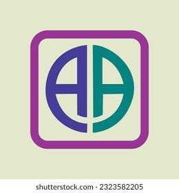 Free AA Letter Mark Logo Design Vector
