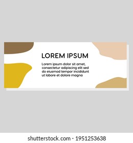 Free Abstract Banner template Vectors