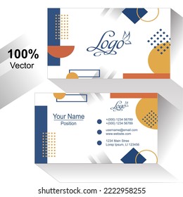 free abstract business card design Vector illustration