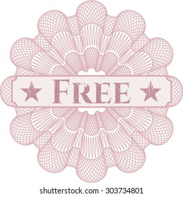 Free abstract rosette