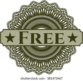 Free abstract rosette