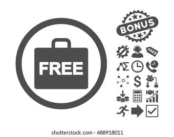 Free Accounting pictograph with bonus elements. Vector illustration style is flat iconic symbols, gray color, white background.