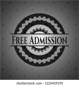 Free Admission black badge