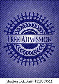 Free Admission jean background