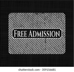 Free Admission on chalkboard