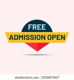free admission open label clipart