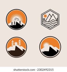 Free Adventure logo design vector template 