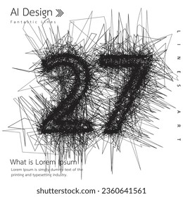 Free AI Vector Lines Art