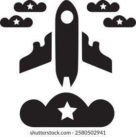 Free Airplane Flying Vector Design 