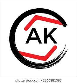 Free AK vector flat design delta logo design template