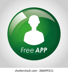 free app design, vector illustration eps10 graphic 