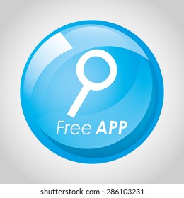 free app design, vector illustration eps10 graphic 