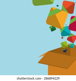 free apps design over blue background, vector illustration