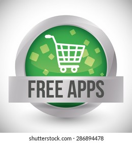 free apps design over white background, vector illustration
