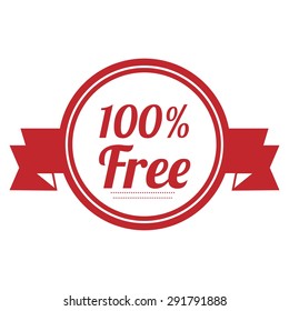 Free. Free Badge. Free Tag. Free Button. Vector