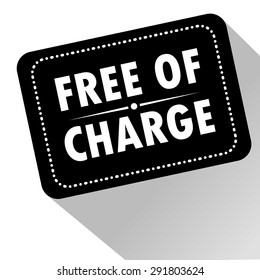 Free. Free Badge. Free Tag. Free Button. Vector