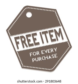 Free. Free Badge. Free Tag. Free Button. Vector