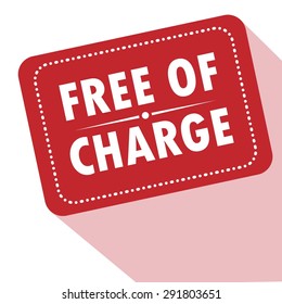 Free. Free Badge. Free Tag. Free Button. Vector