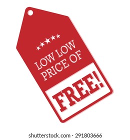 Free. Free Badge. Free Tag. Free Button. Vector