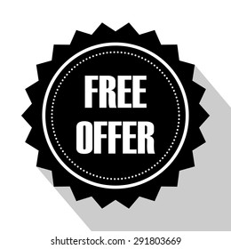 Free. Free Badge. Free Tag. Free Button. Vector