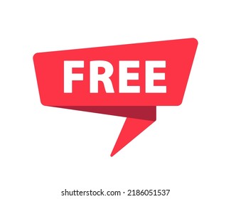 Libre - Banner, Bubble de voz, Label, Sticker, Plantilla de cinta de opciones. Ilustración de material vectorial